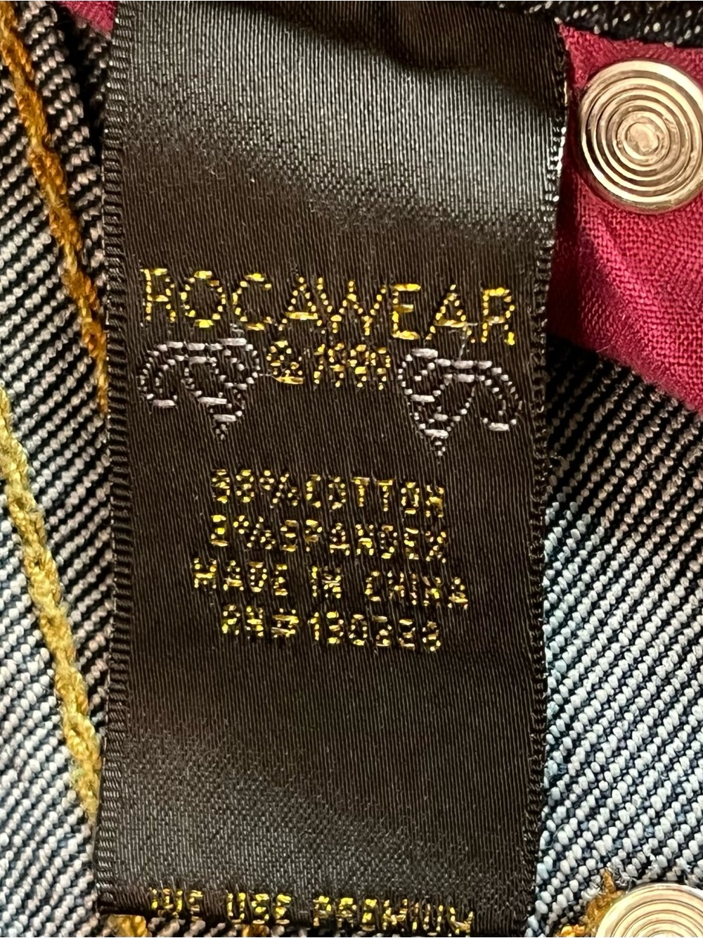 Rocawear Simone Straight Leg Jeans Size 11 Embroidered Pockets Blue Denim - Picture 4 of 10